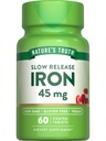 Nature's Truth Iron Supplement $ 45 mg $ 60 Pills $ Sulfate ferreux $ Vitamine sans OGM et sans gluten pour les hommes et les femmes