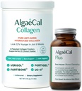 ALGAECAL Calcium et collagène – Collagène hydrolysé complet avec Vérisol, Fortibone et Fortigel cliniquement soutenu, plus vitamine D3, K2, magnésium et minéraux traces pour la santé osseuse et anti-âge