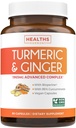 Supplément curcuma et gingembre (non-OGM) 1980mg Servition - Curcuma curcuma curcuma avec biopérine de poivre noir, extrait de gingembre et 95 % de poudre de curcuminoides - Supplément de soutien à l'articulation tumérique - 90 capsules