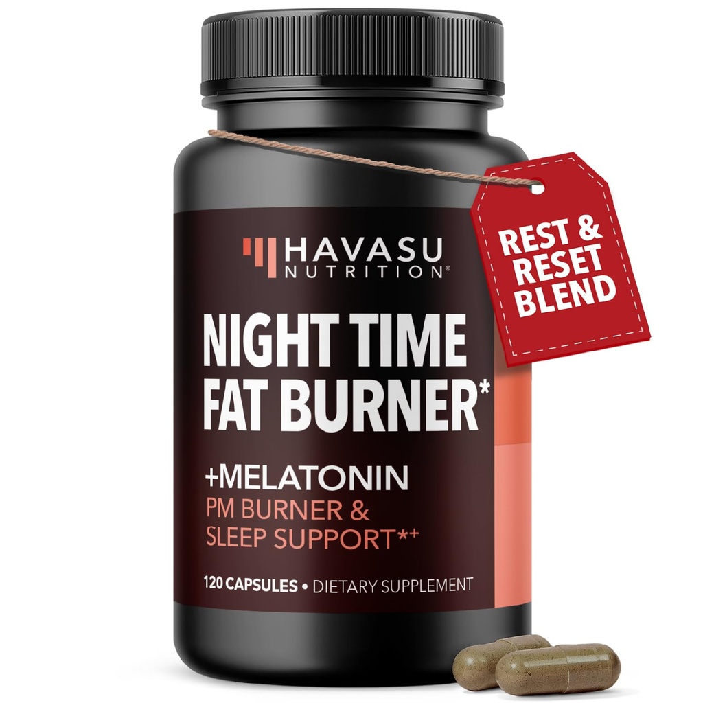 La nuit Fat Burner Metabolism Booster de l'appétit et supplément pour soutenir la perte de poids de 120 pilules de supplément de perte de poids pour les hommes