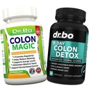 Détox Colon Cleanser pour la perte de poids - 15 jours Nettoyage intestinal pilules et probiotique - Laxatif naturel à action rapide pour le soulagement de la constipation - Suppléments de mouvement Bowel pour les ballonnements d'estomac, Gut Support
