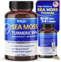 Sotalix Sea Moss Capsule avec Ashwagandha, Burdock Root, Bladderwrack, Turmeric - Powerful Natural Immunity Booster - USA Made (150 Compte (paquet de 1))