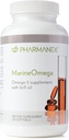 Pharmanex Omega Marine, Omega-3 Acides gras et supplément huile de Krill, 1200mg DHA et EPA par service, 120 Softgels, soutient le cœur, le cerveau, les articulations et la santé globale