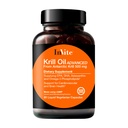 Invitez l'huile de krill de santé avancée - soutient la santé cardiovasculaire et cérébrale - fournitures EPA, DHA, Astaxanthin et Omega-3 Phospholipides - 60 capsules
