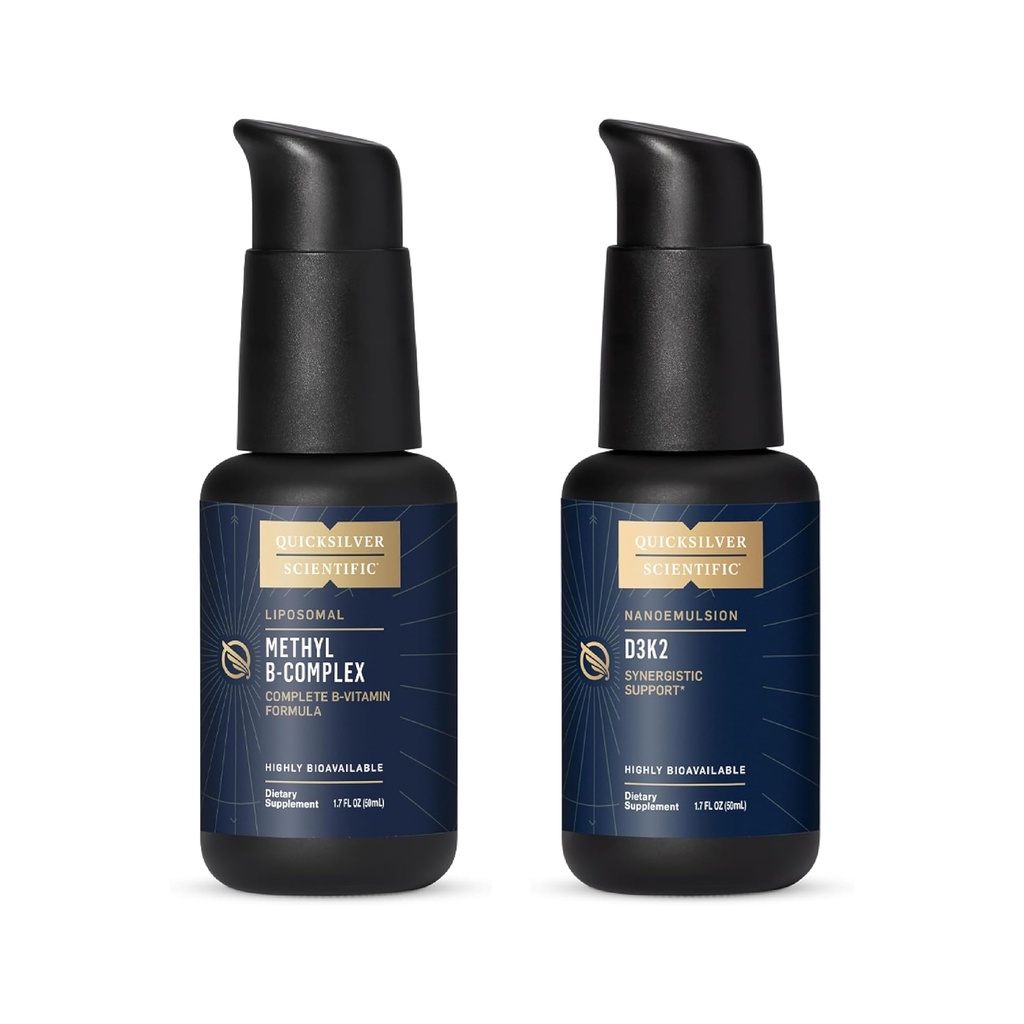 Quicksilver Complexe scientifique de méthyle B Nanoémulsifié D3K2 (50 ml chacun)