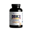 D3K2 Enhanced with Calcium & BioPerine® - 5000 UI Vitamine D3 + 100 mcg Vitamine K2 MK-7 - Formule quotidienne unique, 60 capsules