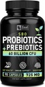 Probiotiques et prébiotiques + SBO Probiotiques (60 milliards de CFU-90 capsules) Acidophilus Probiotique w. Saccharomyces Boulardii, Bifidobacterium + Spore Probiotic & Organic Sprouted Prebiotic Fibre Blend