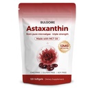 Astaxanthine 12mg avec huile MCT – 120 Softgels, suppléments bio d'astaxanthine Premium, pour les reins, les yeux et la peau, source naturelle de microalgues, triple résistance, sans OGM et sans gluten (paquet de 1)