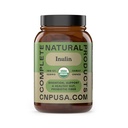 Produits naturels complets Capsules d'inuline biologique - 520mg 100 pilules, Capsules d'inuline d'artichaut biologique de Jérusalem