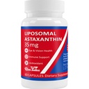35mg Supplément d'astaxanthine liposomique - Support puissant antioxydant pour la peau, les articulations et la santé des yeux - Formule naturelle anti-âge avec l'astaxanthine pure - végétalien, non-OGM, 60 capsules