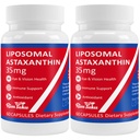 35mg Supplément d'astaxanthine liposomale - Support puissant antioxydant pour la peau, les articulations et la santé des yeux - formule anti-âge naturelle avec l'astaxanthine pure - végétalien, non-OGM, 120 capsules