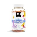 365 par Marché des aliments entiers, Gummy des enfants Omega-3, Lémonade aux framboises naturelles, 120 comtes