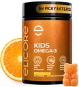 Enfants Premium Omega 3 Gummies – Huile de poisson orange pour les enfants – Omega 3 Gummies pour les enfants – Pas de Burps de poisson – Cerveau, Eye & Immune Support – 2 mois d'approvisionnement