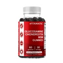 Glucosamine Vitamatique Gummées Chondritine avec MSM & Vitamine E – Formule de soutien conjointe – 60 Gummées Vegan à base de pectine
