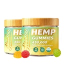 Gommies de chanvre HOOLOO 450.000mg pour le support de lit de Sound Deep Sound et le soulagement du confort, Oméga 3 infusé de chanvre fruité, vitamines, fabriqués aux États-Unis