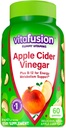 vitafusion vinaigre de cidre de pomme Gommies, 500mg vinaigre de cidre de pomme par portion plus vitamine B, 60ct (30 jours d'approvisionnement), saveur de cidre de pomme naturel d'Amérique , numéro Un Gommy marque de vitamine