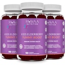 RUWAA NUTRITION Sambucus Gummées pour les enfants avec du zinc et de la vitamine C: Antioxydant, crème de soutien Vitamines, soutient le système immunitaire Santé: végétarien, sans gluten, sans gélatine (3)
