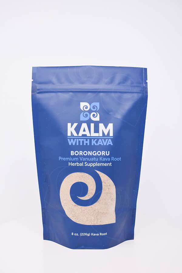 KALM avec Grin traditionnel Kava Borongoru (8 oz.)