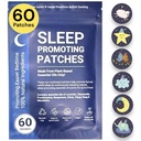 Patchs de sommeil pour adultes et enfants - 60 Huiles essentielles naturelles 100% végétales Patchs d'aide au sommeil, Stickers Dormir avec Sans Melatonine, Pour Zen et Facile