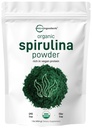 Micro-ingrédients Poudre de spiruline biologique, 1 lb, Algae bleue-verte, riche en protéines végétales, vitamines et minéraux
