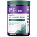 Nouveau chapitre All-Flora Poudre Digestionnelle Super Verts pour la Santé des Guts - Enzymes Digestionnelles Clinical-Strength + USDA Chlorella biologique, Spiruline, Verts Fermentés – Delicious & 100% Vegan, 30 portions