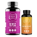 Happy Healthy Hippie Glow for It Astaxanthin Supplément & Aller avec l'équilibre hormonal flux pour les femmes 180ct