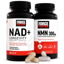 Facteur de force Supplément NMN, NAD+ (NMN ou nicotinamide Riboside Alternative) avec resvératrol, Astaxanthin, Spermidine et Complexe Lutéolin, NAD pour soutenir la santé cellulaire et le vieillissement en santé, 60 capsules