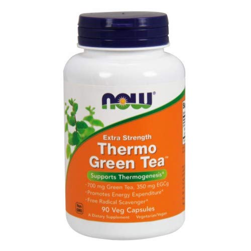 MAINTENANT Compléments alimentaires, Thermo Green TeaMC, Extra Strength, avec 700 mg de thé vert et 350 mg d'EGCg, 90 capsules de légumes