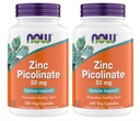 Maintenant Suppléments, Zinc Picolinate 50 mg, Supports Fonctions Enzymatiques, Soutien Immune, Non-OGM, Casher, Convient aux Végétariens - 240 Capsules Végétariennes (Pack de 2)