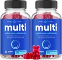 Multivitamines NutraChamps pour les hommes, 240 Compte, Vitamines A, B, C, D, E, Biotine, Zinc, Supplément de multivitamines Gummy pour hommes, Vitamines Gummy quotidiennes à croquer pour les hommes (paquet de 2)