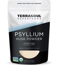 Terrasoul Superfoods Bio Psyllium Husk Poudre, 1 Lb - Superfine Texture.