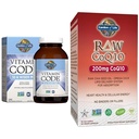 Jardin de la vie Multivitamine pour les hommes - Code de vitamine 50 et Omega végétarien 3 6 9 Supplément - Huile de graines de chia de CoQ10 brute