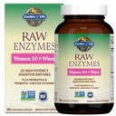 Garden of Life 22 Enzymes digestifs pour femmes 50 et plus avec Bromelain, Papain & Lactase plus Probiotiques & Vitamines B12, Biotine & Zinc – Enzymes RAW – Non-OGM, Sans gluten, Végétarien, 90 capsules