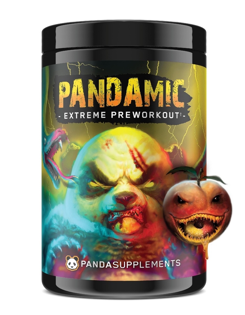 Underground Bio LabsTM Panda Supps - Pandamic Extreme Pre-Workout V2: Focus, Pump and Energy pour les hommes et les femmes (25 portions)