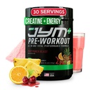 JYM Supplément Science Pre JYM Plus Fruit Punch Pre-Workout Powder, Amino Nitrates, Créatine, Betaine, Nootropics, BCAA, pour hommes et femmes, 30 portions
