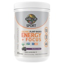 Jardin de la vie Sport Bio à base d'énergie végétale + Focus pur pré-entraînement poudre, avec 85mg de caféine, Natural No Booster, B12, végétalien, sans gluten, non-OGM, BlackBerry, 15.3 Oz