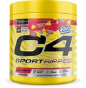 C4 Sport Ripped Pre Workout Powder - Jolly Rancher Cherry - NSF certifié pour le sport - Hydratation Elite - 200mg Caféine + Créatine + Beta-Alanine - Electrolytes et Énergie - 20 Servants