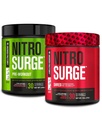 Jacked Factory Nitrosurge Pre-Workout in Watermelon & Fruit Punch Nitrosurge Shred Thermogenic Pre-Workout for Men & Women