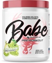 Babe Pre Workout poudre pour les femmes Acide hyaluronique, 5mg Biotine et 5 autres ingrédients de marque déposée