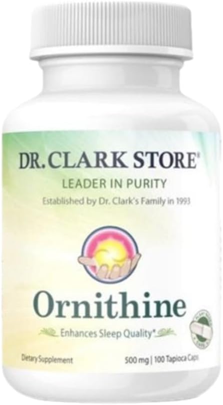 Dr Clark Store, Supplément végétarien d'Ornithine, 500 mg, 100 capsules de Tapioca