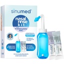 Sinus Rinse, 60PK Nasal Rinse Packets avec NAC et Saline, Gravity Rinse Bouteille, Alternative à Neti Pot, Aide à l'allergie, Congestion, Symptômes du froid (Bouteille Gravity avec NAC 60PK)
