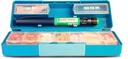 GMS Group Medical Supply, LLC Diabetic Pen Case & 7 Day Medicine Organizer - Kit de voyage pour les fournitures diabetiques - un aperçu de la médecine Rappel - tient les aiguilles nouvelles et usagées en toute sécurité - petit et discret