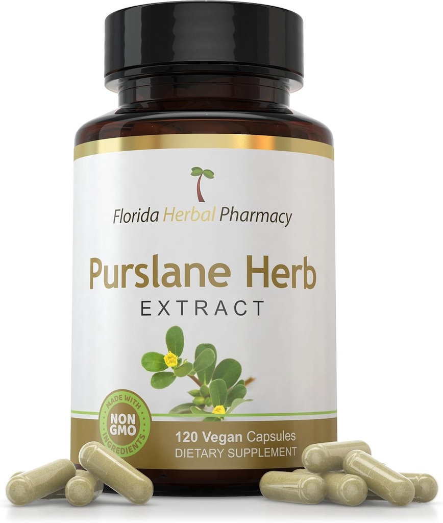 Florida Herbal Pharmacie, Purslane Herb Extract Supplément Capsules