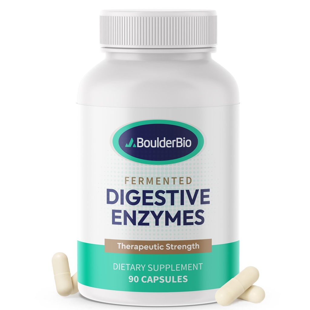 Enzymes digestifs : 40 000 USP Lipase - Formule de remplacement de l'enzyme pancréatique d'ordonnance pour la digestion des graisses, la santé des Guts et l'absorption des nutriments - Fermenté, végétalien, haute puissance