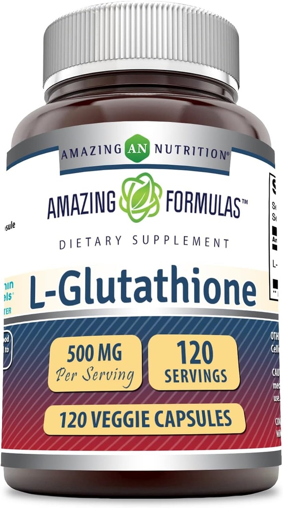 Formules étonnantes L-Glutathion 500 Mg Supplément de Gg