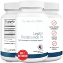 Dr. Westin Childs-Leptine Resistance Rx – Supplément de soutien Leptin Sensitizer naturel pour les femmes pour la thyroïde, la santé métabolique, la vitalité, l'énergie, Focus avec les glycosaminoglycanes, vitamine C - 60 ct