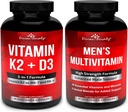 Divine Bounty Vitamine K2 avec D3 & Multivitamine pour hommes