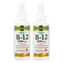 Nature's Bounty B-12 5000 mcg Sublingual Liquid Energy Health, 2 Fl Oz (2 bouteilles)