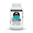 Source Naturals Lécithine 1200 mg, Un émulsifiant naturel - 200 Softgels