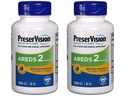 PreserVision AREDS 2 Eye Vitamin & Mineral Supplement with OCUSorb, 120 Vegan Soft Gels, Contains Lutein, Zeaxanthin, Vitamin C, Zinc, Copper & Vitamin E, Eye Health Supplements for Adults (Pack of 2)
